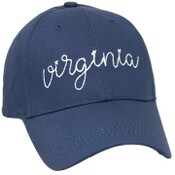 Wholesale - Navy Embroidery State Hat- Virginia C/P 24, UPC: 885114879540